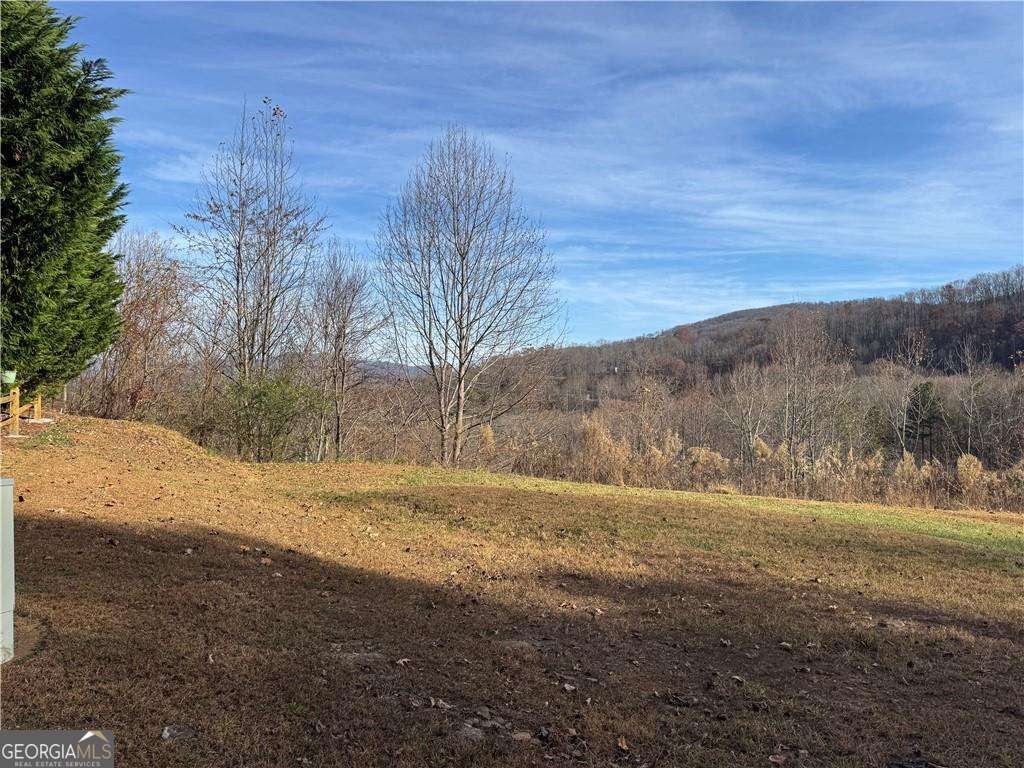 33 Chatuge Manor Road Young Harris, GA 30582 - Photo 1 of 18 a view of dirt yard with mountain and trees