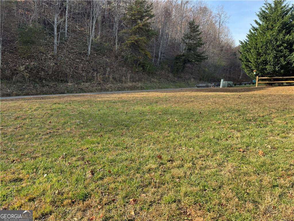33 Chatuge Manor Road Young Harris, GA 30582 - Photo 12 of 18 a view of outdoor space with swimming pool and trees