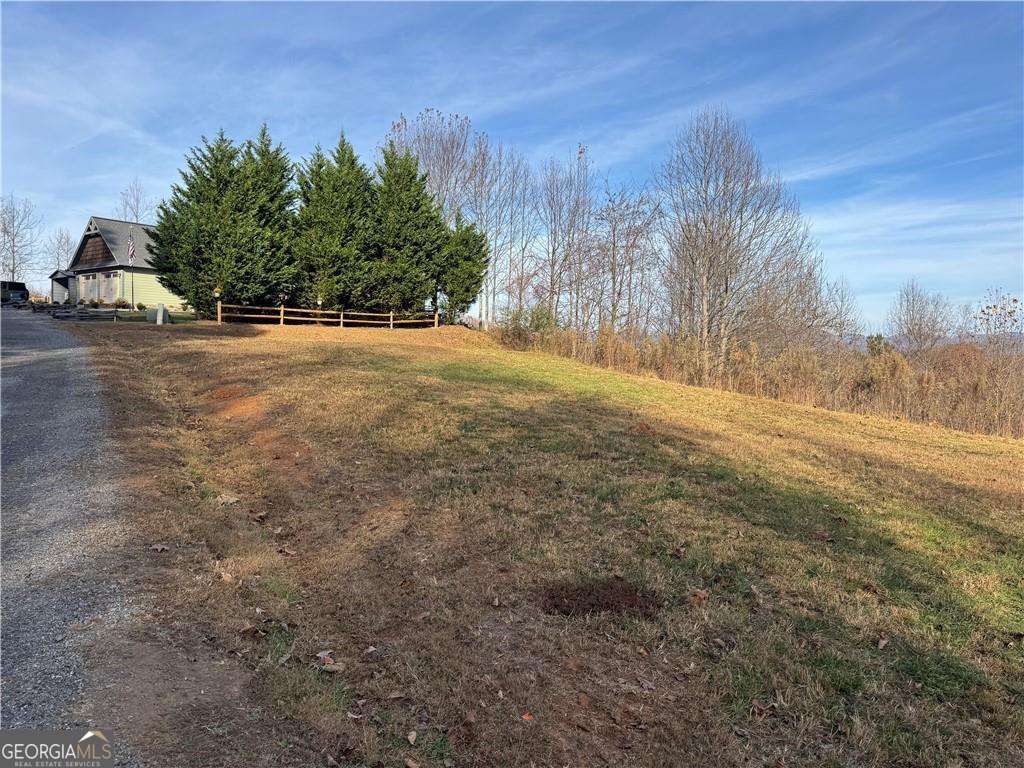 33 Chatuge Manor Road Young Harris, GA 30582 - Photo 8 of 18 a view of a yard with an trees