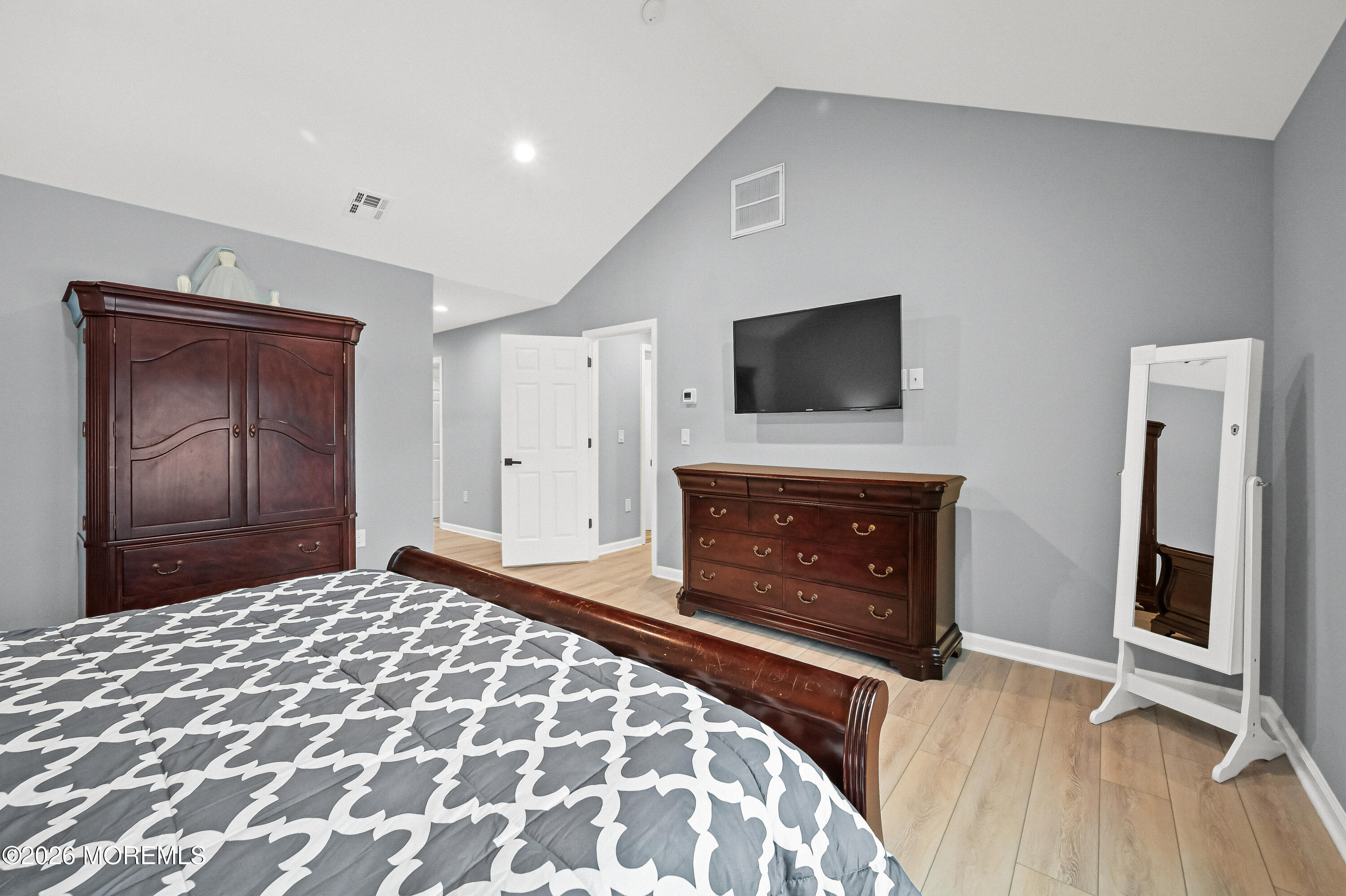 5 Limerick Place Hazlet, NJ 07730 - Photo 22 of 47 a bedroom with a bed and a flat screen tv