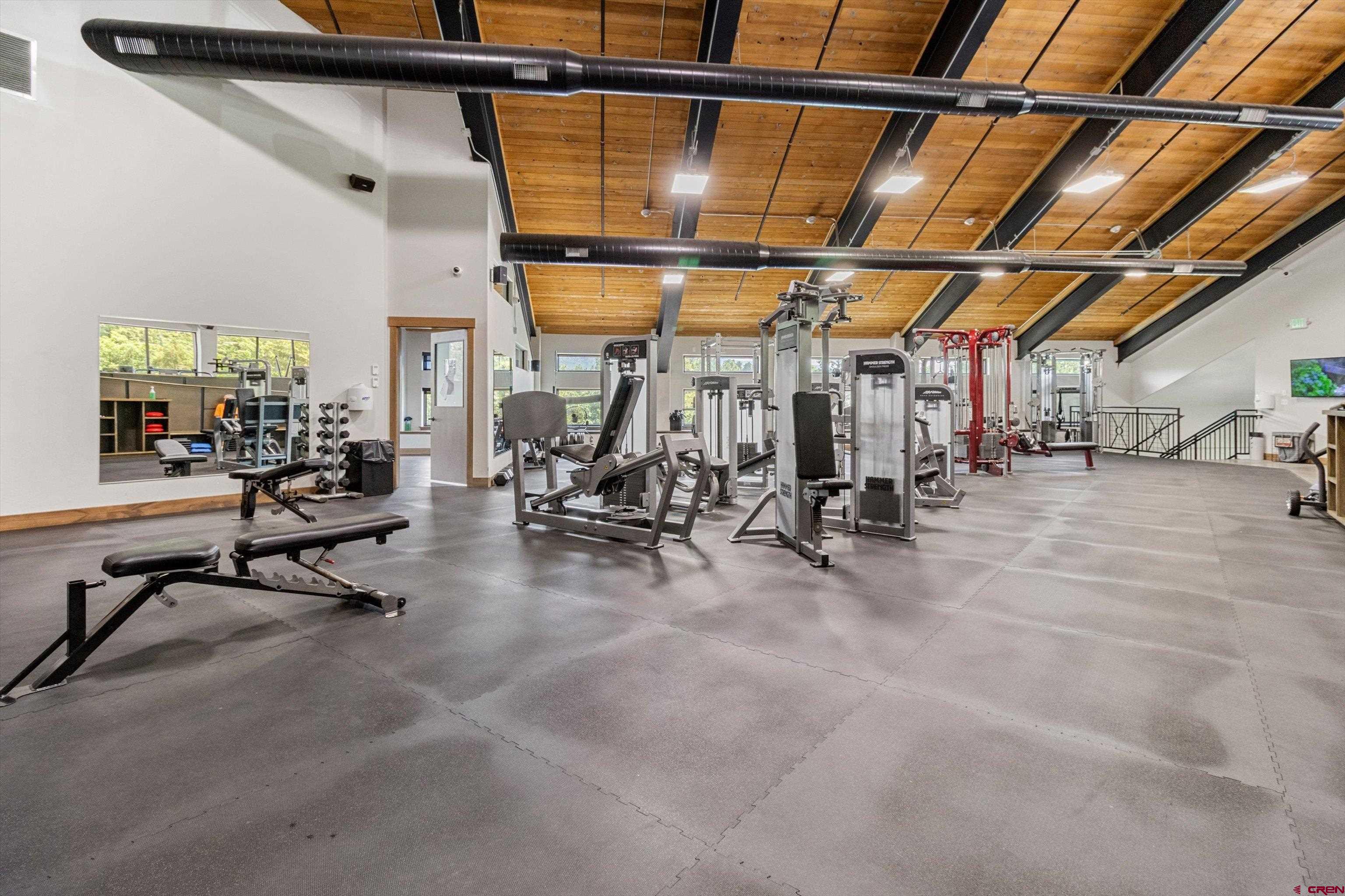 314 Tamarron Drive, Unit 511 Durango, CO 81301 - Photo 31 of 36 a view of a room with gym equipment