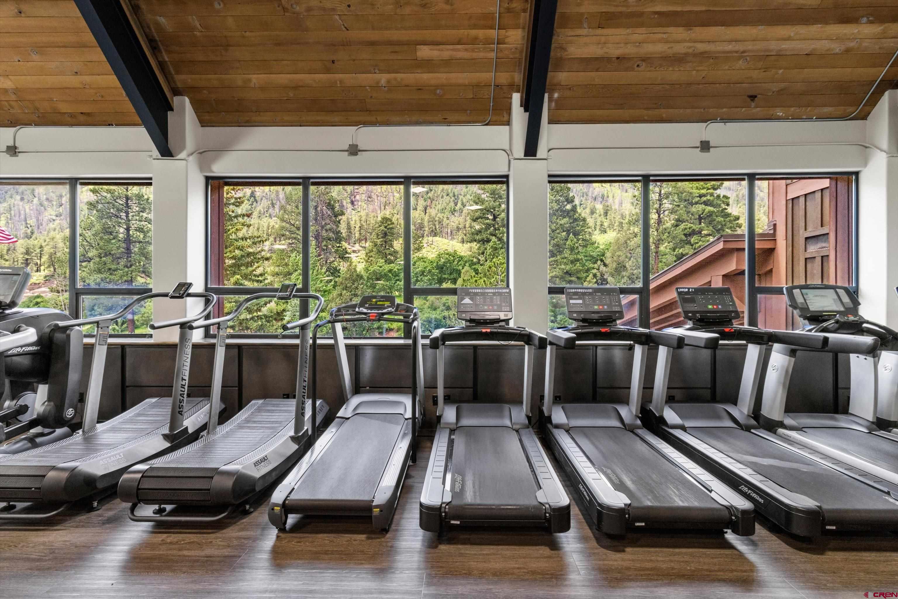 314 Tamarron Drive, Unit 511 Durango, CO 81301 - Photo 33 of 36 a view of a room with gym equipment