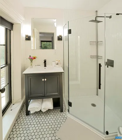 a house view with a garden space