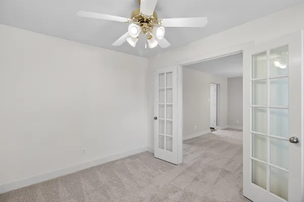 a view of an empty room