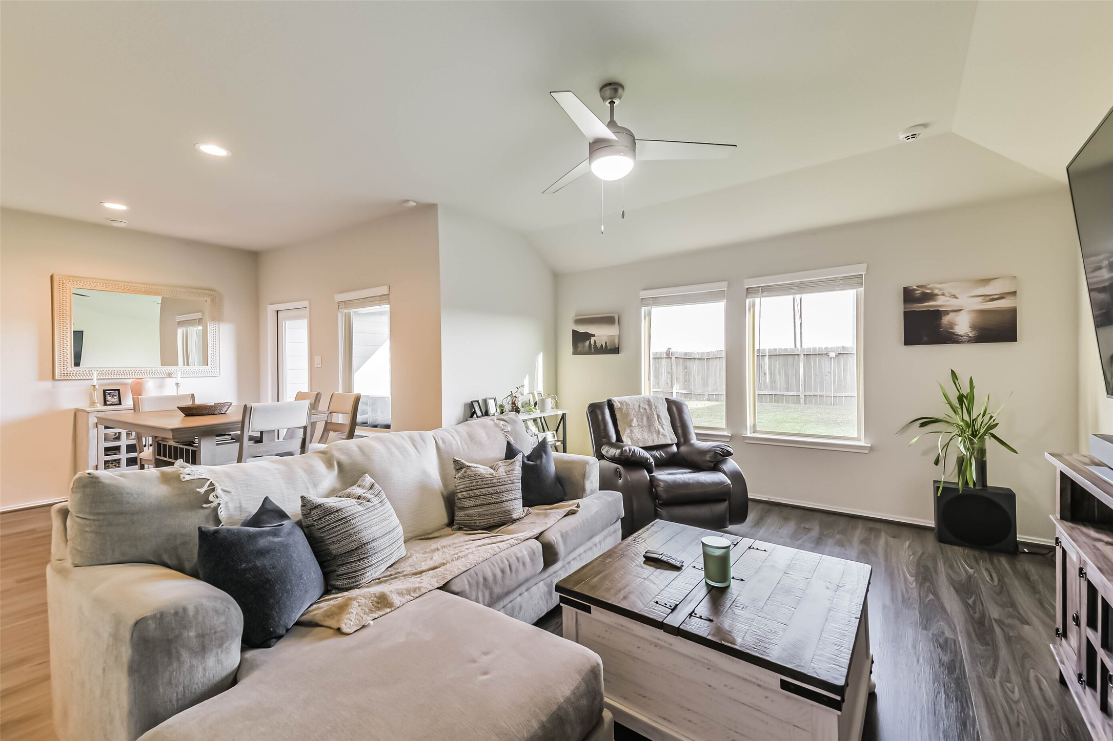 20342 Green Mountain Drive New Caney, TX 77357 - Photo 13 of 30 a living room with furniture and wooden floor