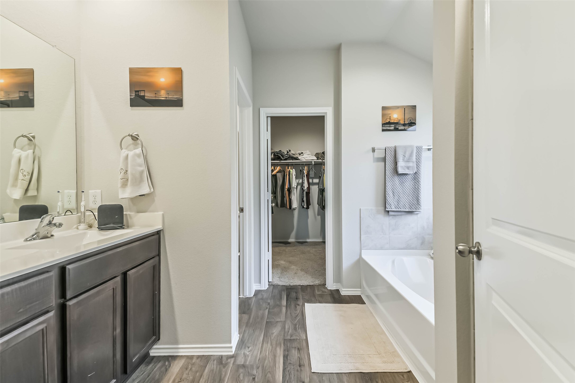20342 Green Mountain Drive New Caney, TX 77357 - Photo 18 of 30 a bathroom with a sink and mirror