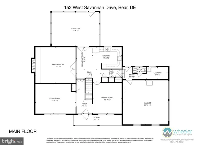 $569,000 | 152 West Savannah Drive, Bear, DE 19701