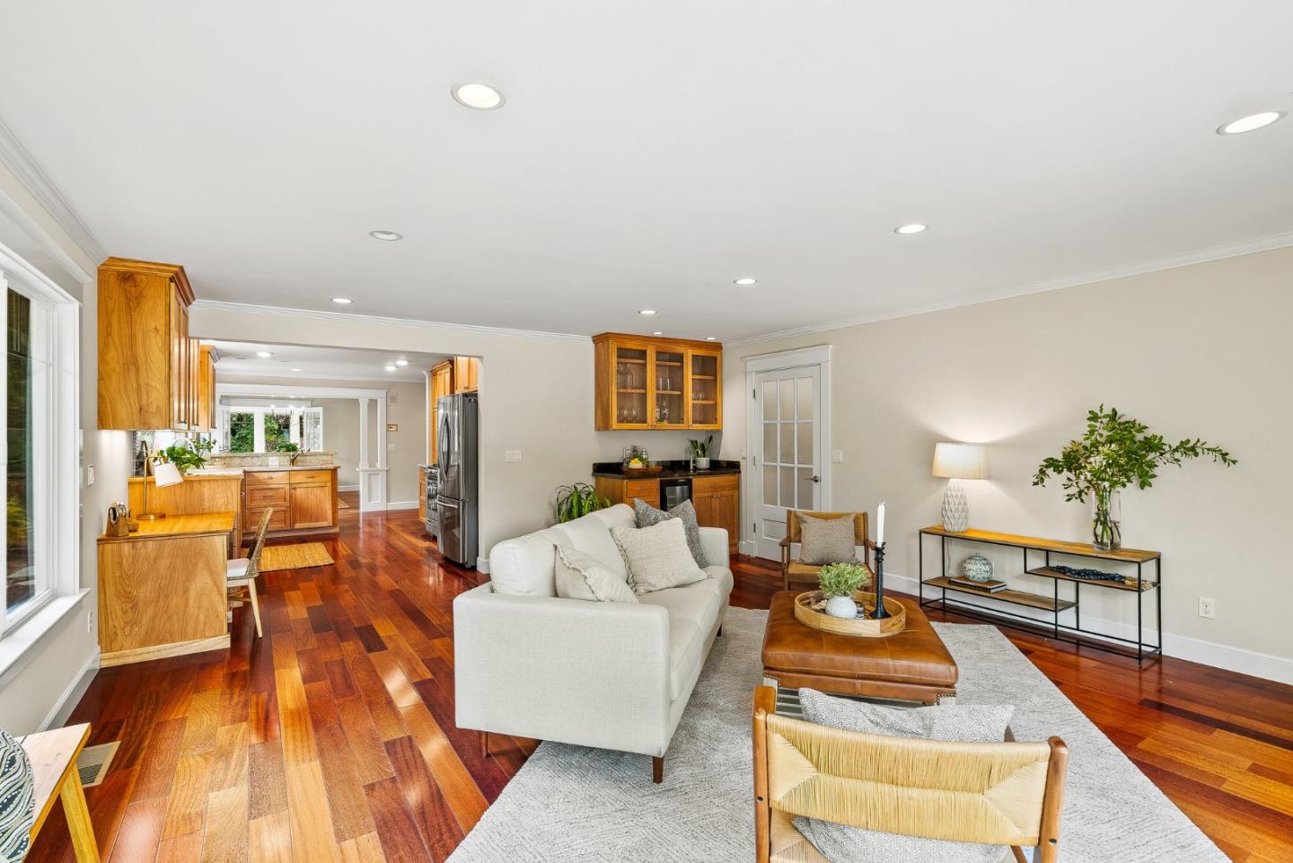 555 Risso Court Santa Cruz, CA 95062 - Photo 23 of 61 a living room with furniture and wooden floor