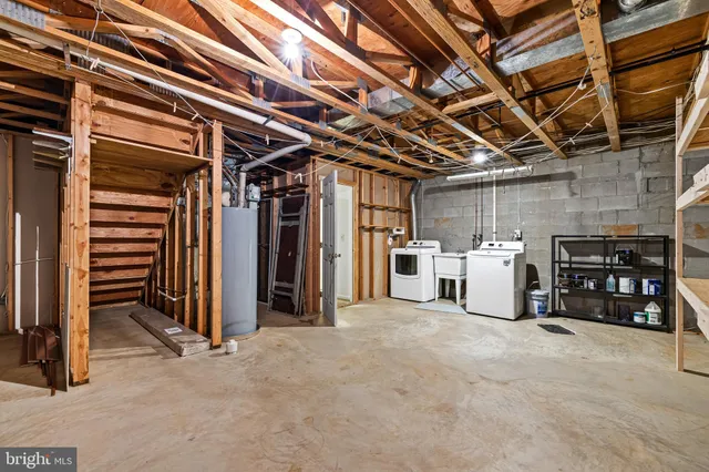 a view of a storage room