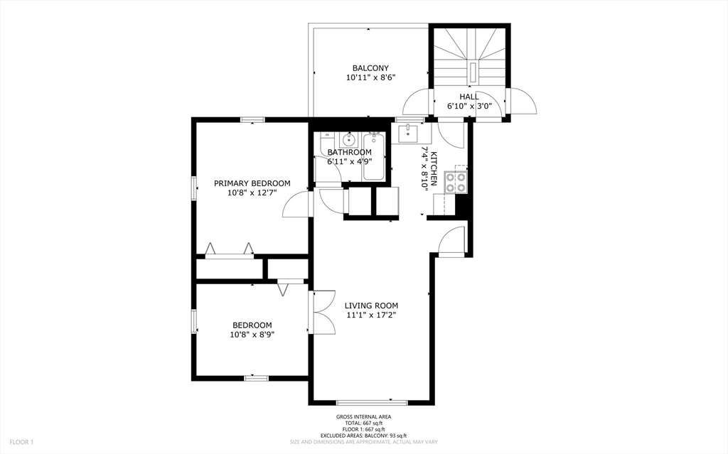 161 Florence Street, Unit 2 Boston, MA 02131 - Photo 14 of 14 a picture of a floor plan