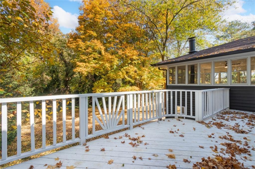 2958 Harcourt Drive, Unit 1 Decatur, GA 30033 - Photo 25 of 32 a view of a wooden bench on the roof