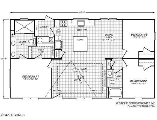 2297 Kirby Road Southwest Supply, NC 28462 - Photo 11 of 11 2297 Kirby Rd-floor plan