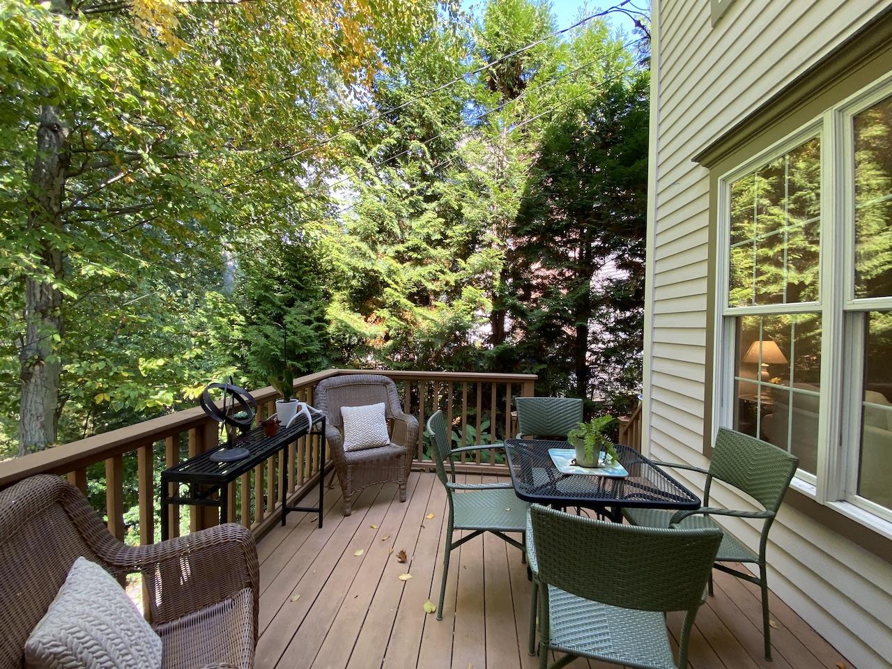 32 Briar Street Rowayton, CT 06853 - Photo 37 of 40 a view of balcony with furniture and wooden deck
