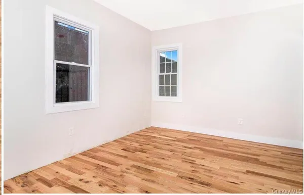 an empty room with window