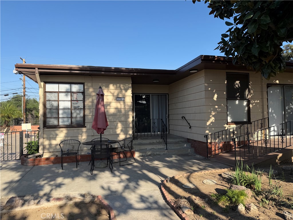 3590 Buchanan Street Riverside, CA 92503 - Photo 65 of 73 a front view of a house with outdoor seating