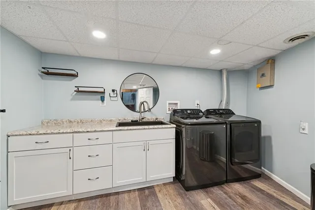 a house view with a garden space