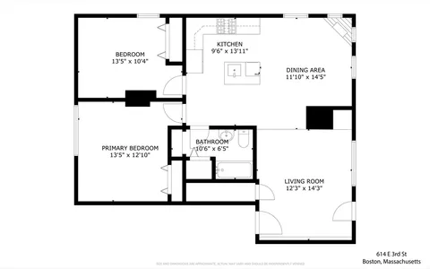 $795,000 | 614 East 3rd Street, Unit 1, Boston, MA 02127