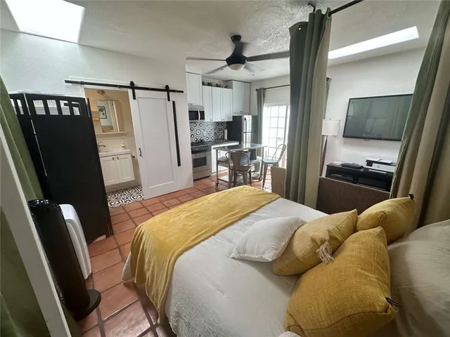 a plant is in front of a house