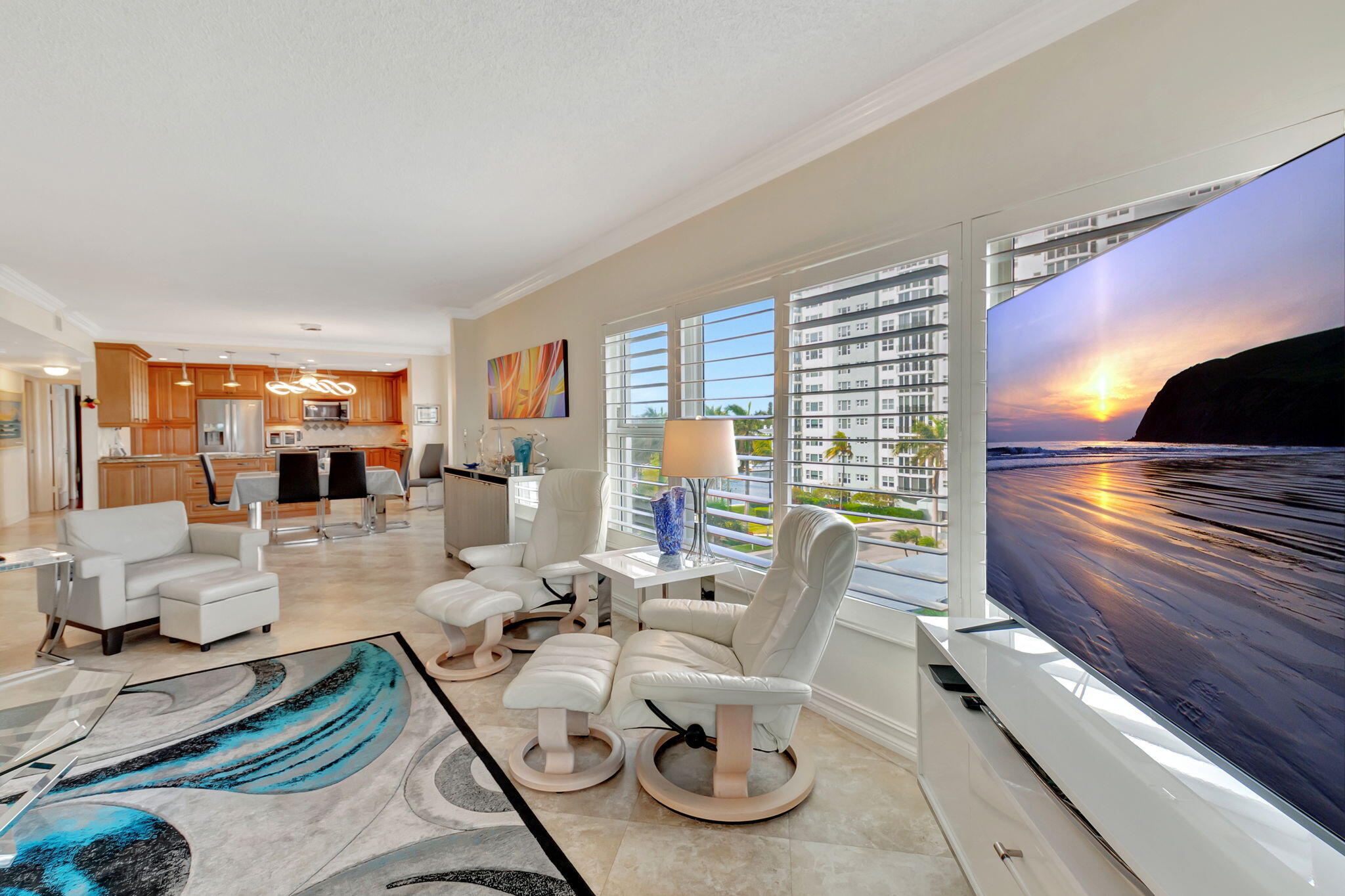 220 Mac Farlane Drive, Unit S505 Delray Beach, FL 33483 - Photo 16 of 72 a living room with furniture and large window