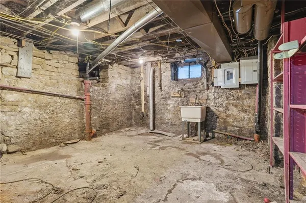 a view of a storage room