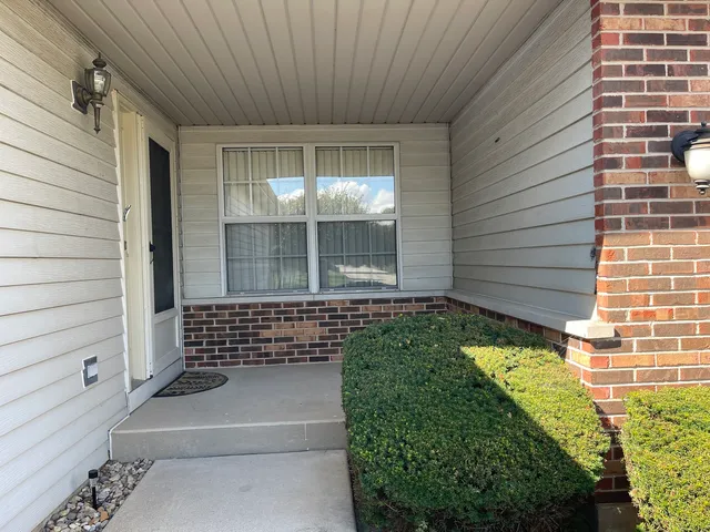 a view of front door of house