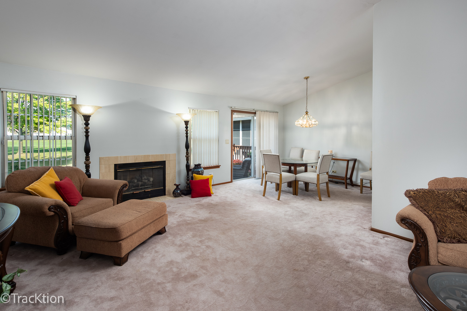 13810 Magnolia Drive Plainfield, IL 60544 - Photo 8 of 30 a living room with furniture and a fireplace