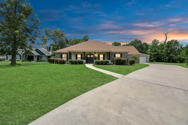a view of house with garden