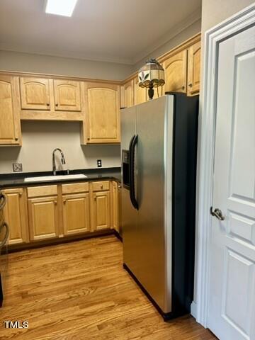 7530 Lead Mine Road, Unit 306 Raleigh, NC 27615 - Photo 8 of 29 a kitchen with stainless steel appliances granite countertop a refrigerator and a sink