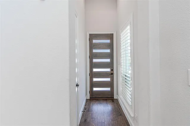 a view of a room with a closet