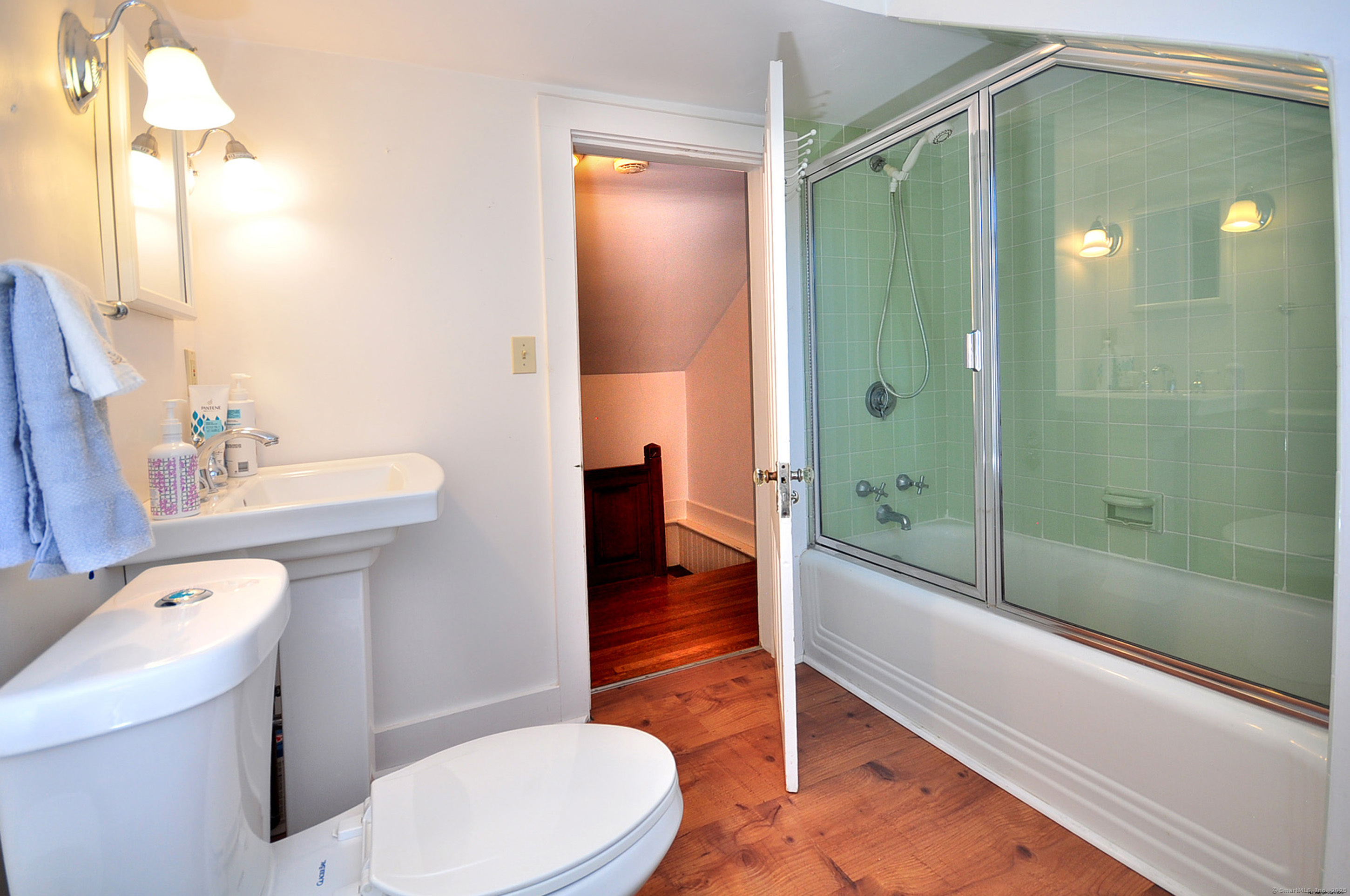 72 Clapboard Road Bridgewater, CT 06752 - Photo 32 of 39 a bathroom with a sink a toilet and shower