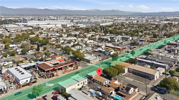 an aerial view of multiple house