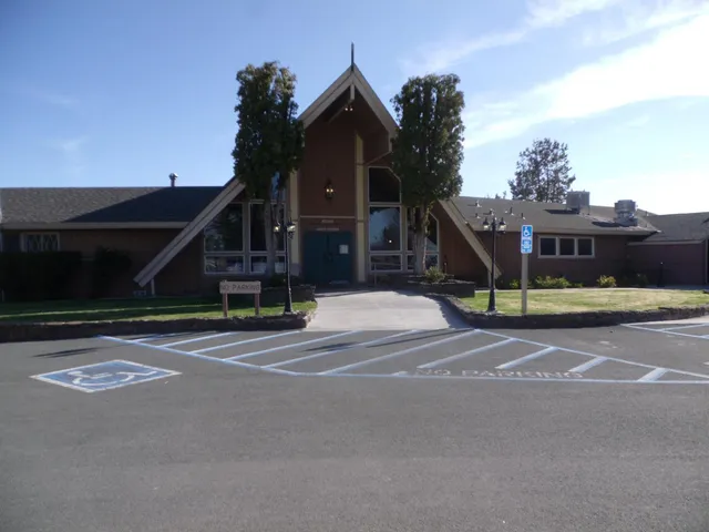 a view of a stadium that has a big playing ground