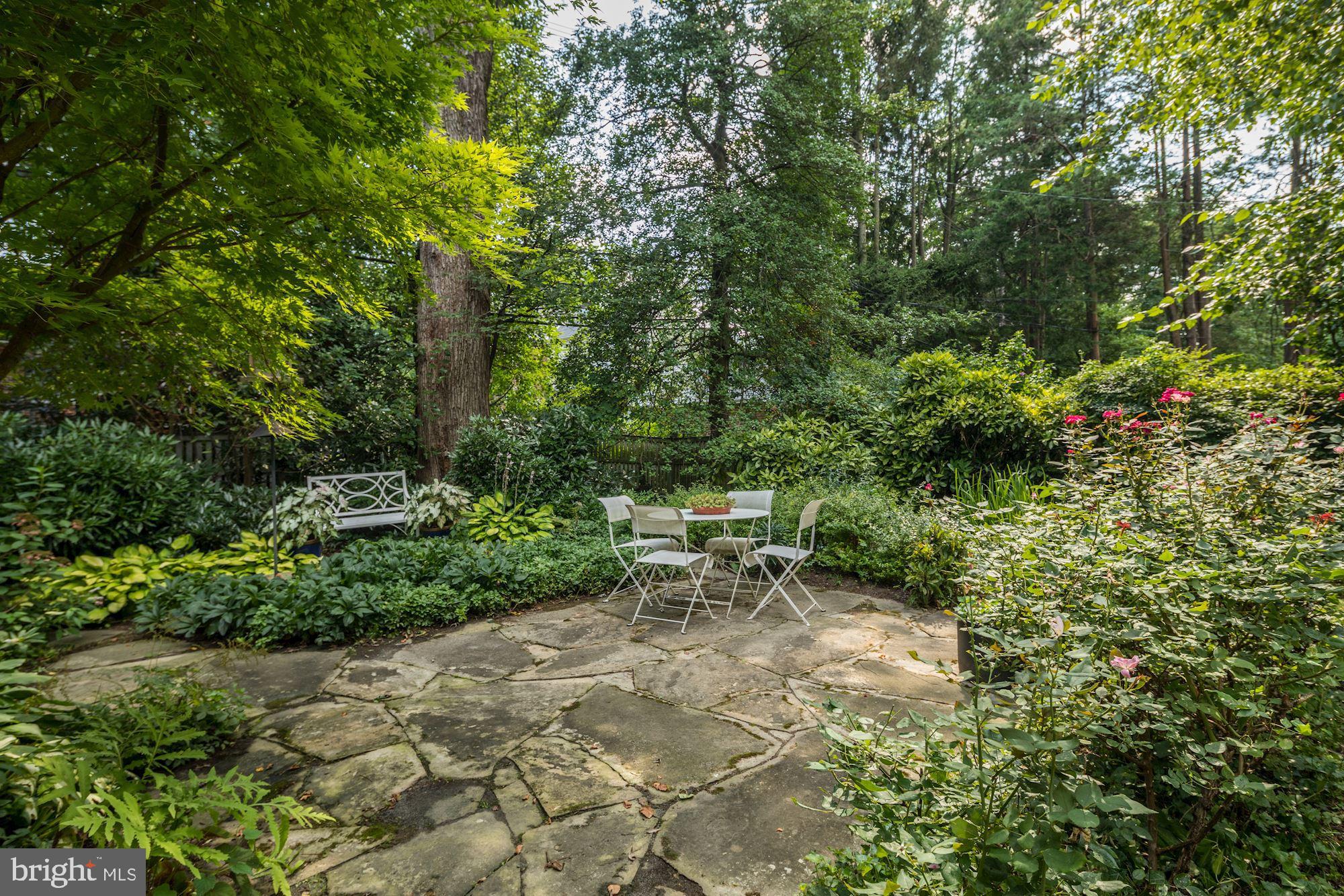 703 Kingston Road Baltimore, MD 21212 - Photo 41 of 45 Stone patio, pond.