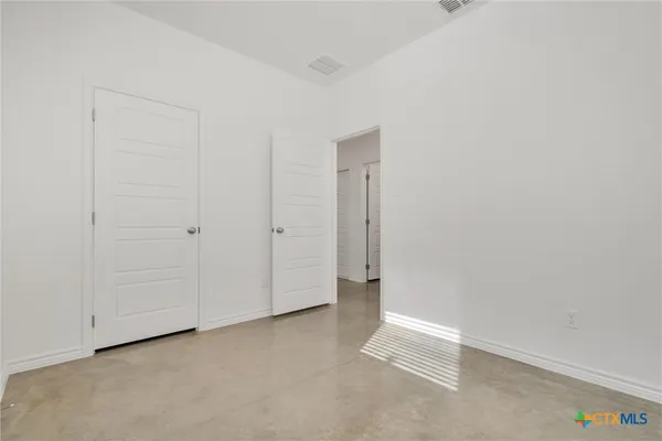 a view of an empty room
