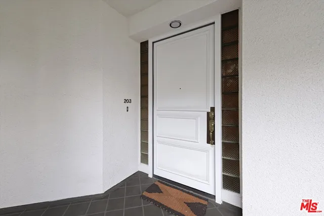 a view of front door