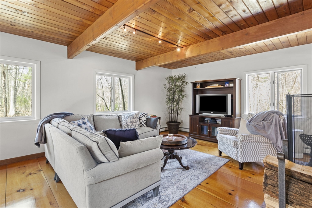 92 Middleton Road Boxford, MA 01921 - Photo 15 of 42 a living room with furniture and a flat screen tv