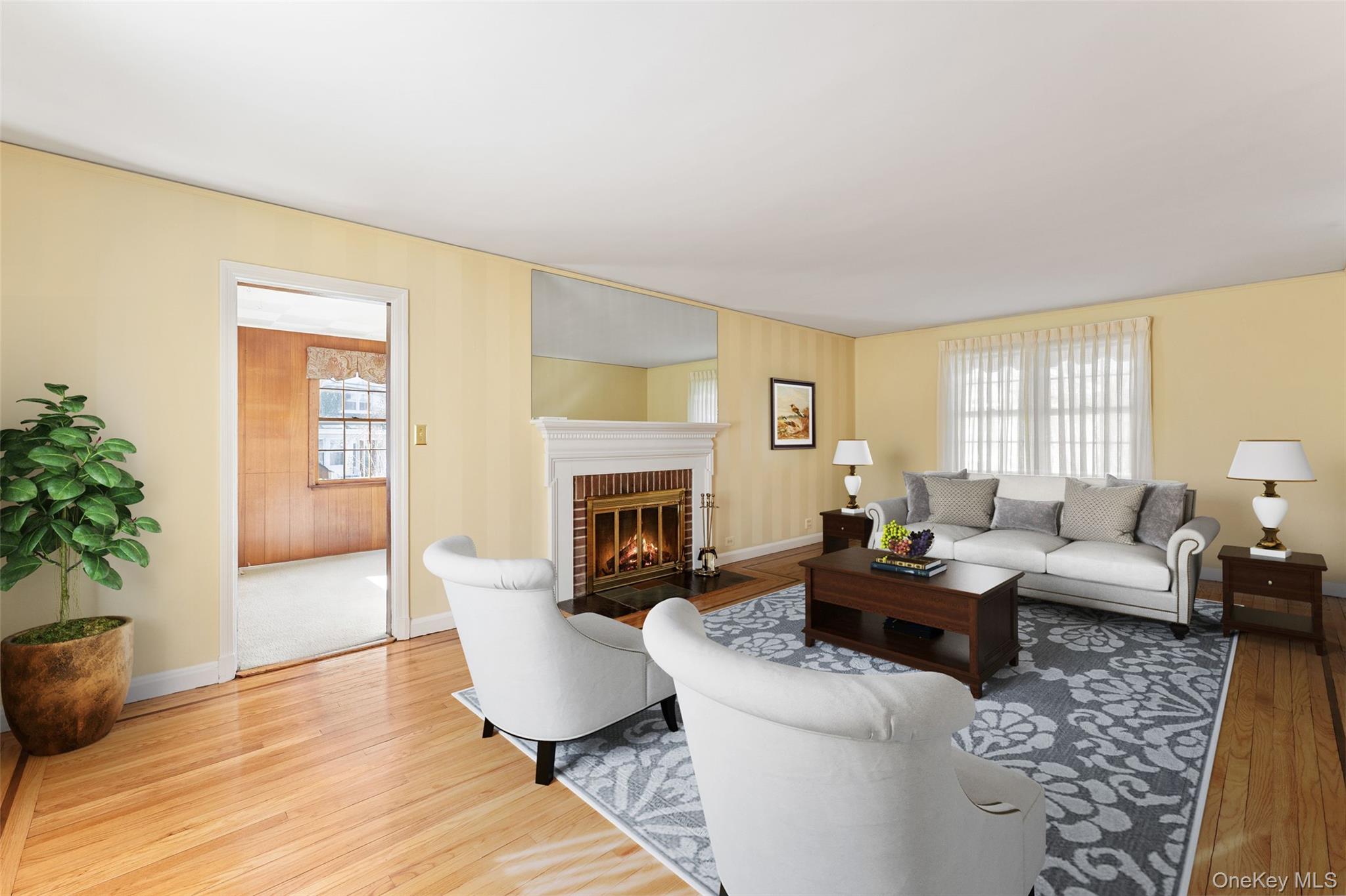 1 Hoover Road Yonkers, NY 10710 - Photo 4 of 50 a living room with furniture and a fireplace