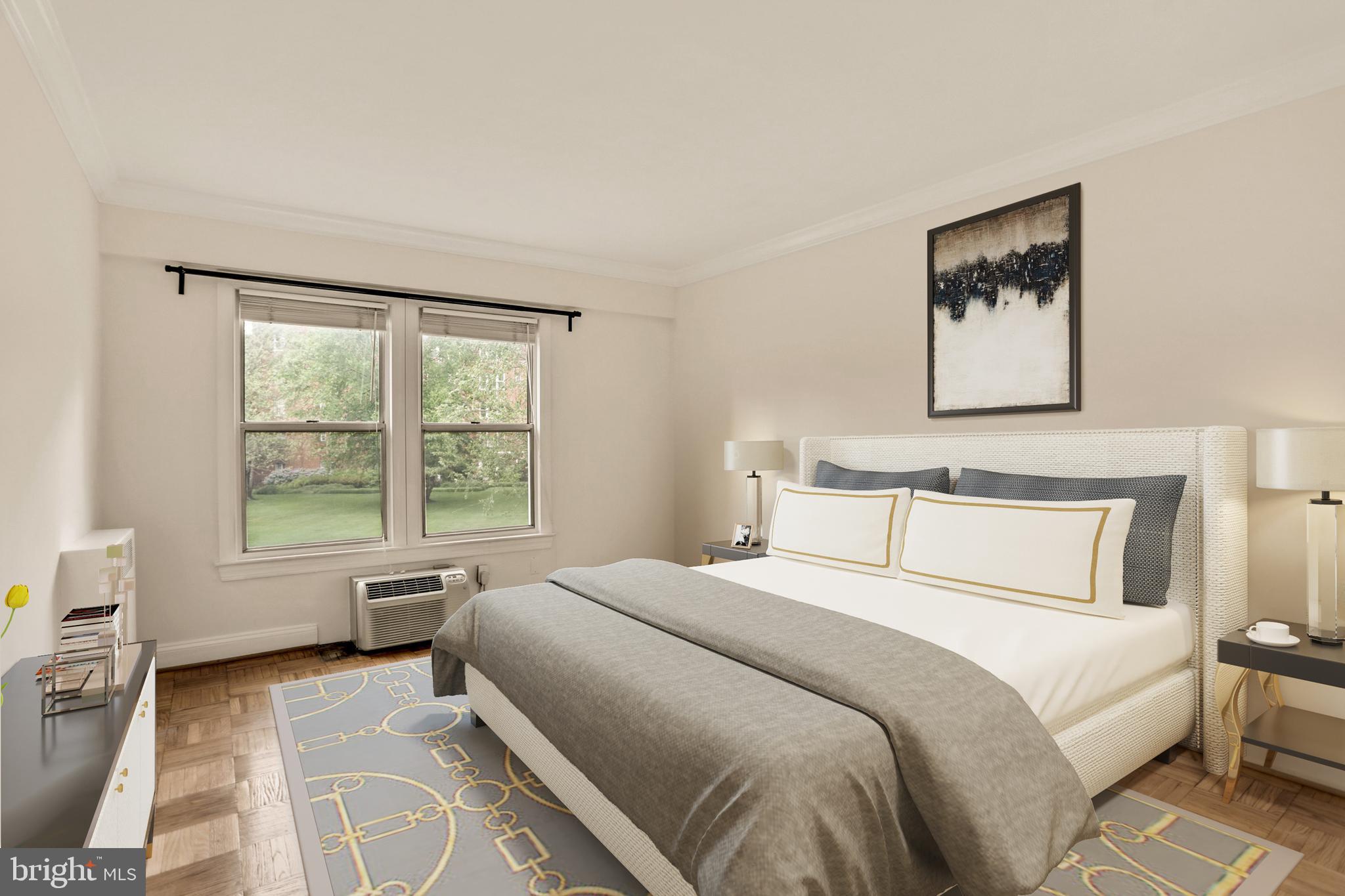2500 Q Street Northwest, Unit 219 Washington, DC 20007 - Photo 6 of 22 Bedroom (virtually staged)