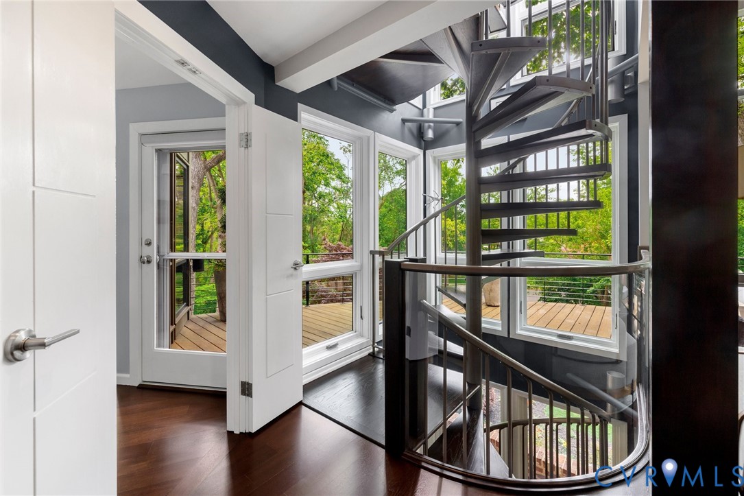 4902 Riverside Drive Richmond, VA 23225 - Photo 32 of 69 Spiral stairs are a 2nd set of stairs that take yo
