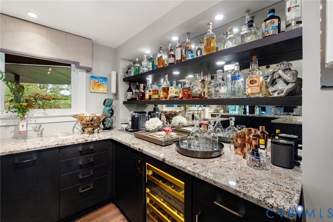4902 Riverside Drive Richmond, VA 23225 - Photo 50 of 69 Wet Bar with Granite counters, SubZero Wine fridge