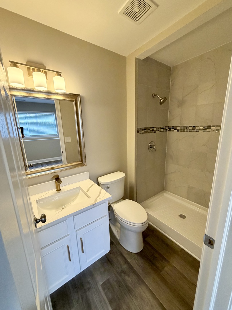 10233 Concord Lane, Unit C Bridgeview, IL 60455 - Photo 16 of 23 a bathroom with a sink and a mirror