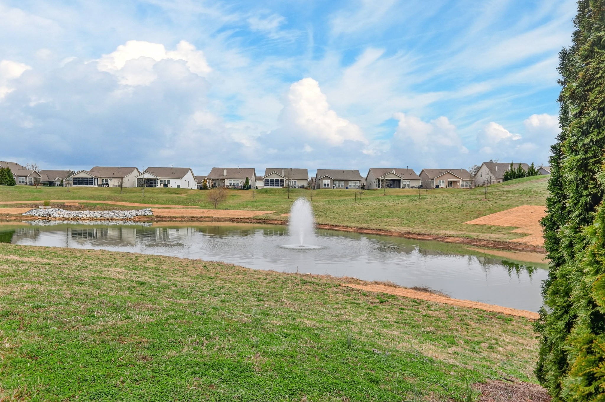 1024 Coffee Ridge Spring Hill, TN 37174 - Photo 46 of 46 a view of a lake with houses in the back