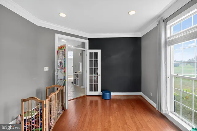 a view of hallway with stairs