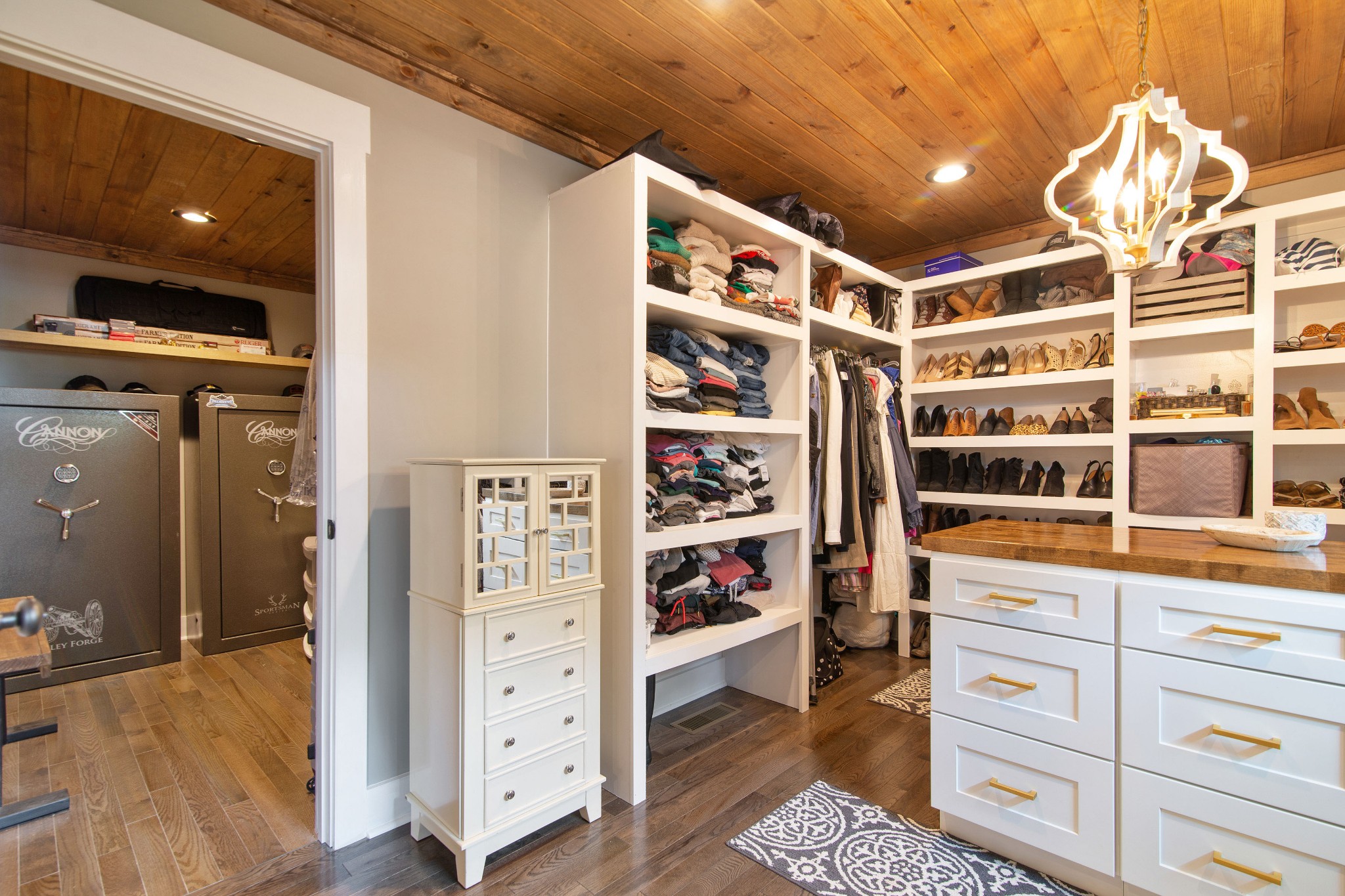 6249 Ladd Road Franklin, TN 37067 - Photo 22 of 50 a view of walk in closet with clothes and shoes