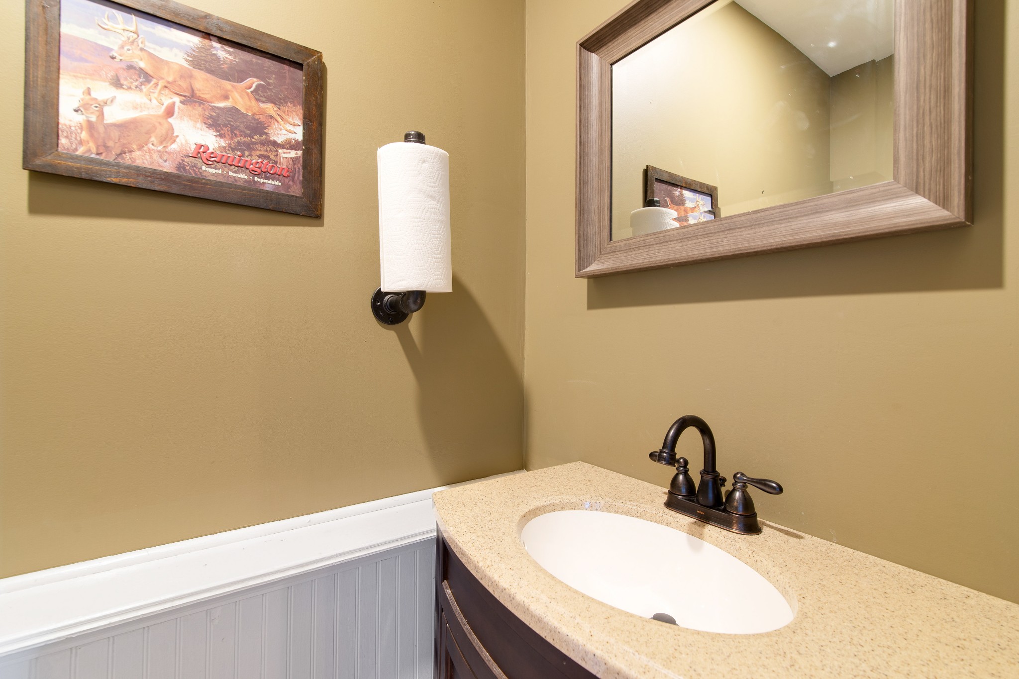 6249 Ladd Road Franklin, TN 37067 - Photo 38 of 50 a bathroom with a sink and a mirror