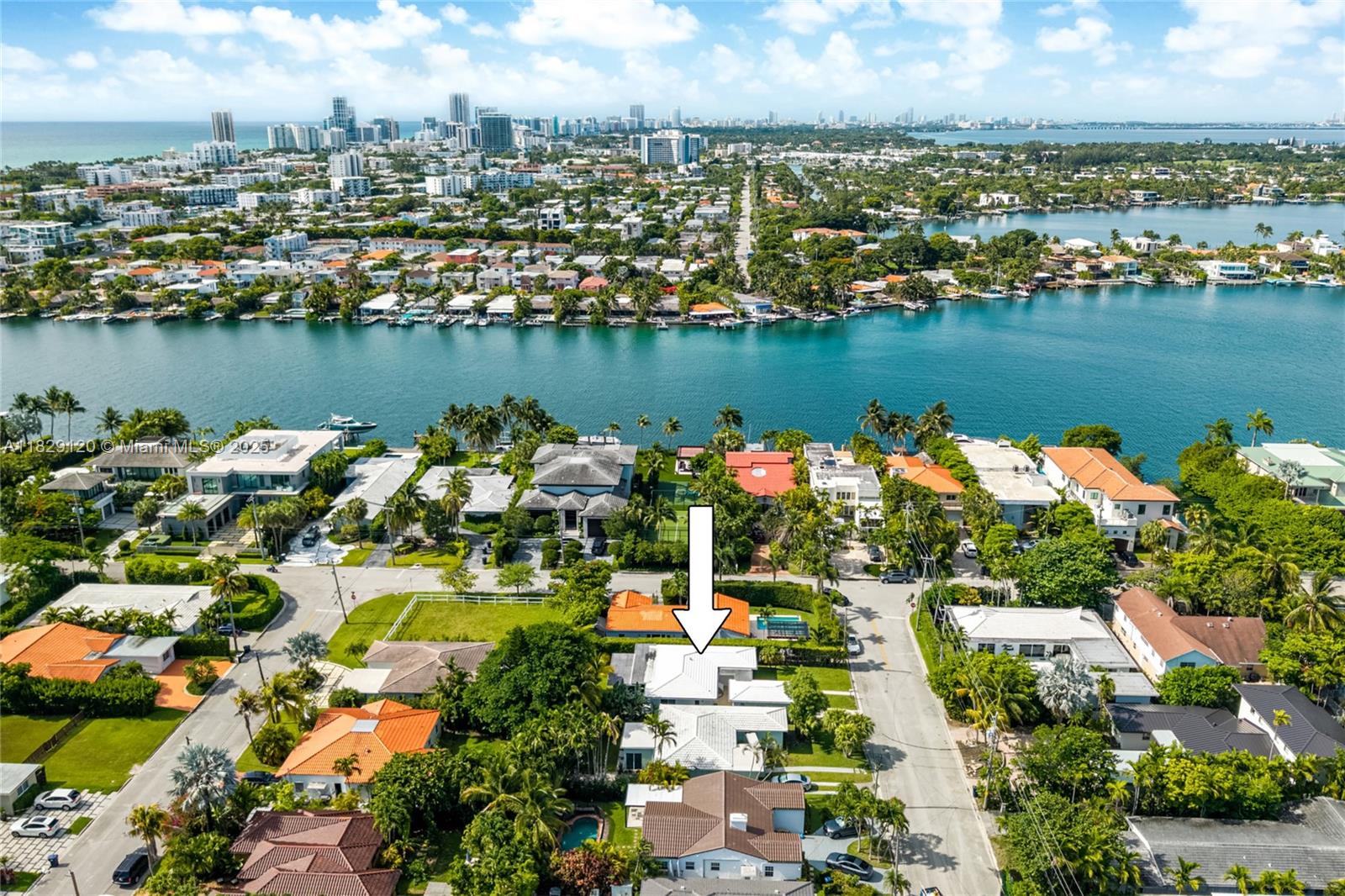 8811 Hawthorne Avenue Surfside, FL 33154 - Photo 45 of 47 an aerial view of a houses with outdoor space