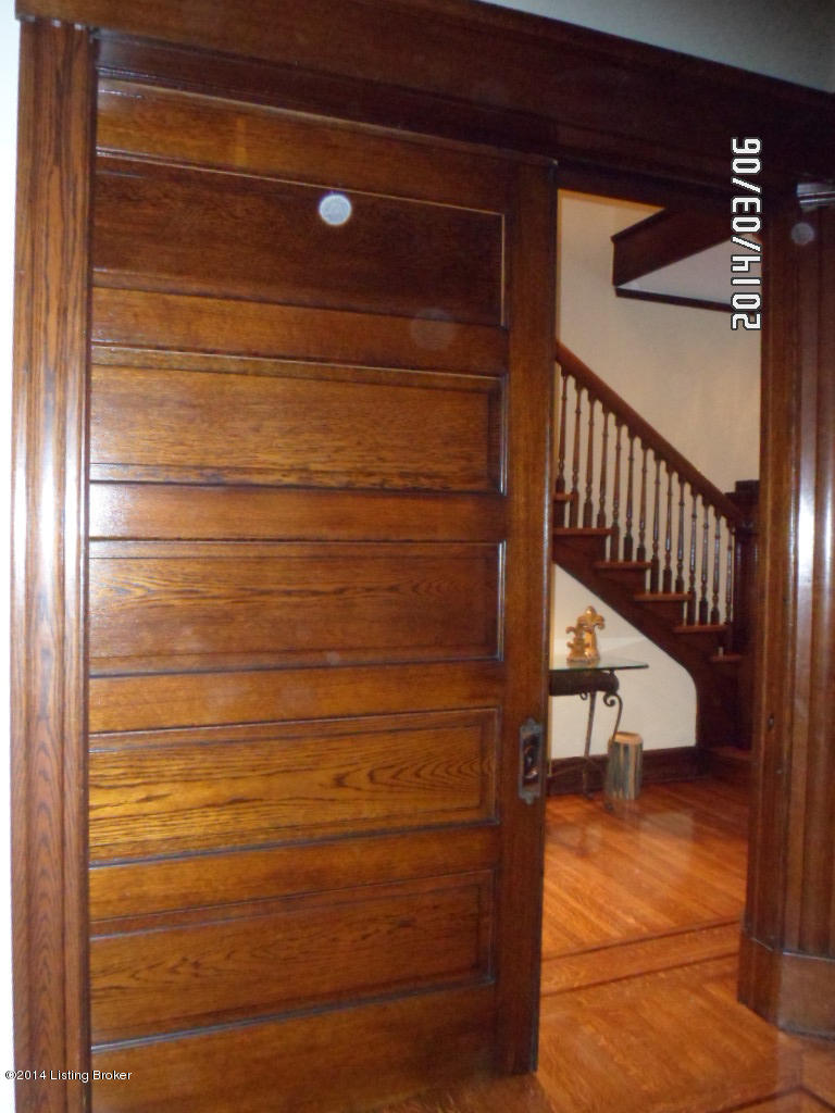 1238 Cherokee Road Louisville, KY 40204 - Photo 5 of 57 There are three of these amazing oversized pocket doors! They're huge! What a beautiful throwback to yesteryear with the convenience of today!