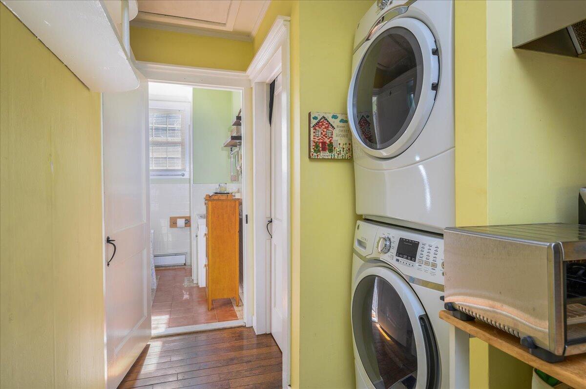 25 Cranberry Hollow Road Wellfleet, MA 02667 - Photo 11 of 18 a view of a hallway with washer and dryer