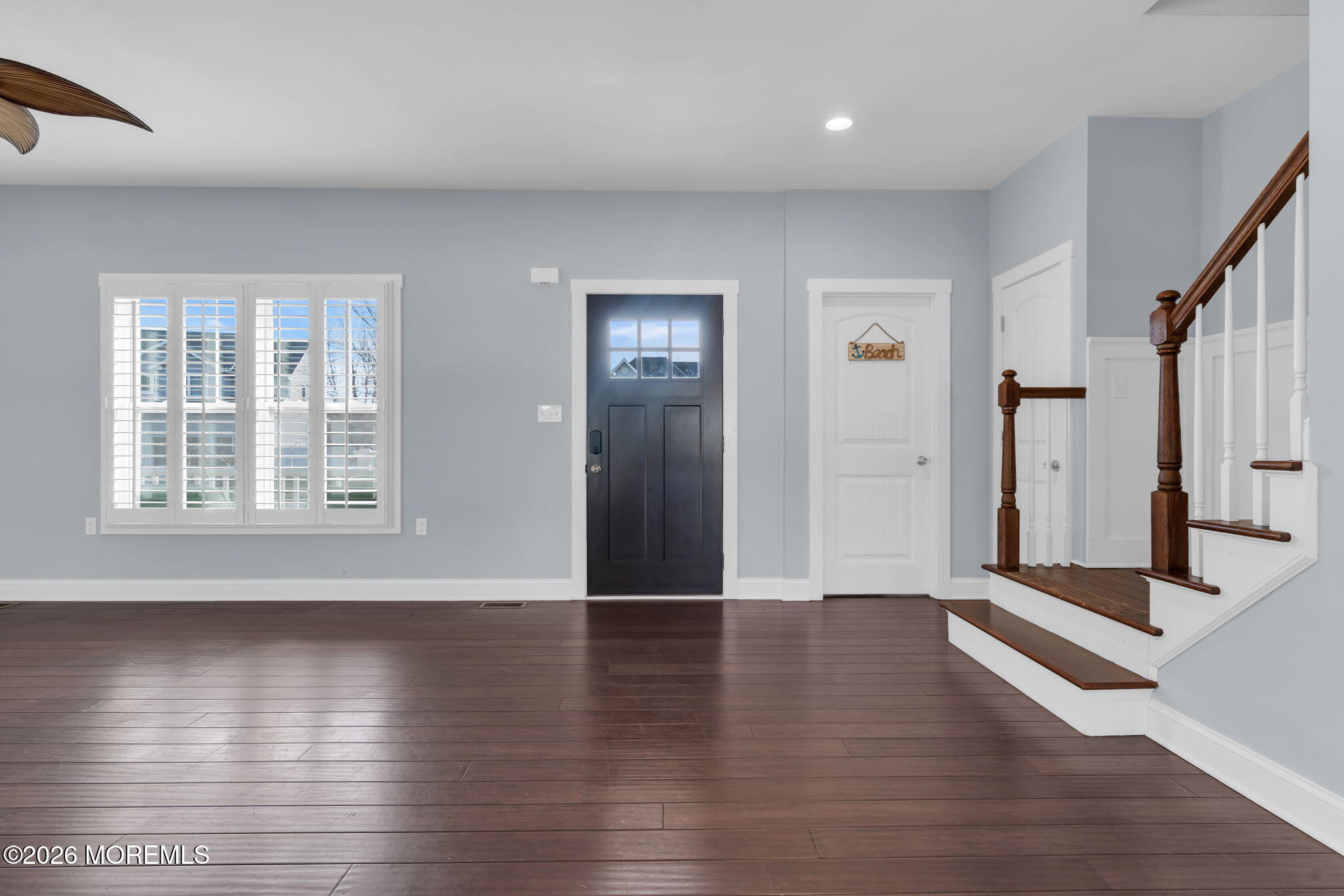 4 Conor Court Bayville, NJ 08721 - Photo 12 of 45 a view of an empty room with wooden floor and a window