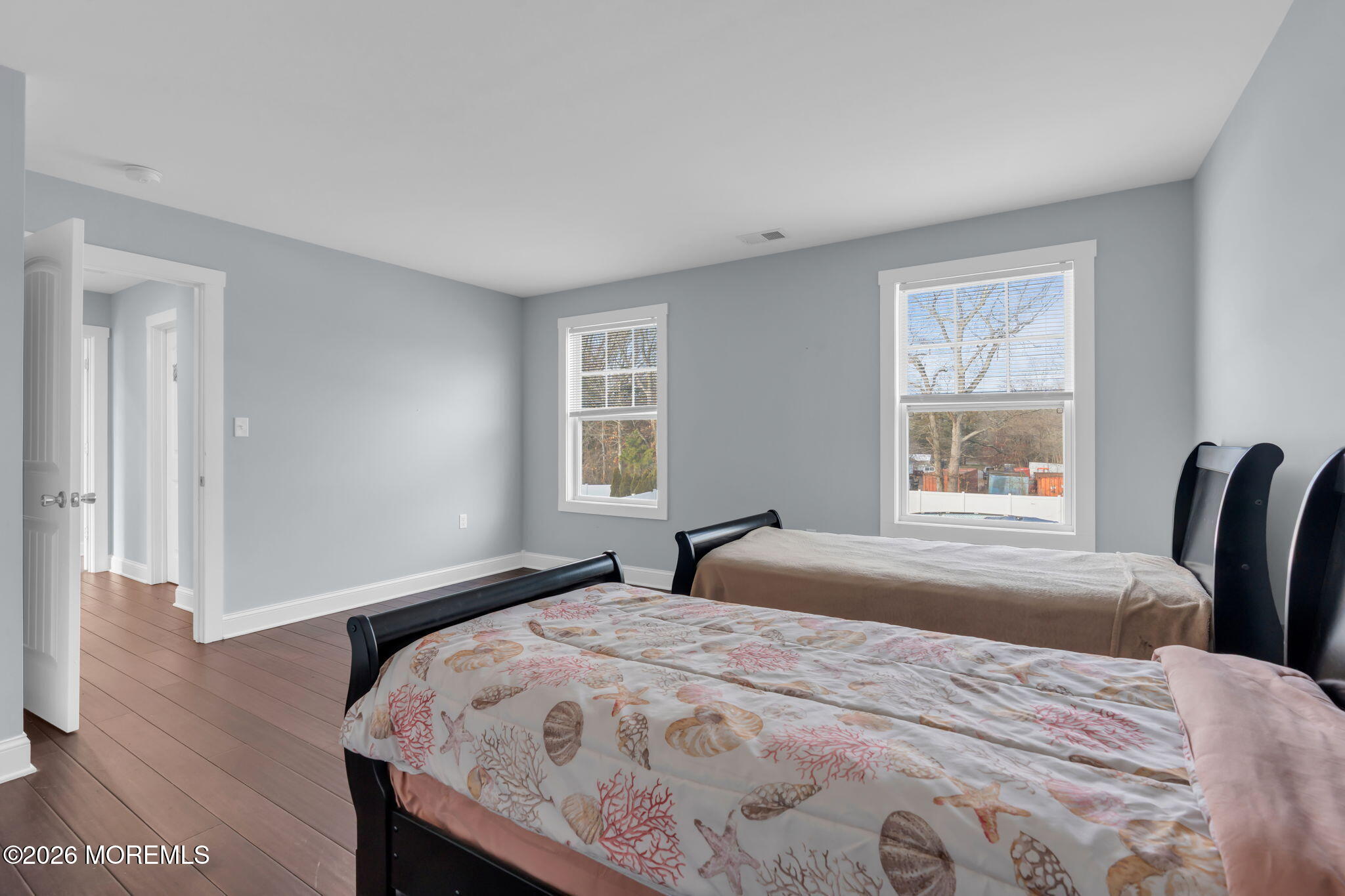 4 Conor Court Bayville, NJ 08721 - Photo 22 of 45 a bedroom with a bed and wooden floor